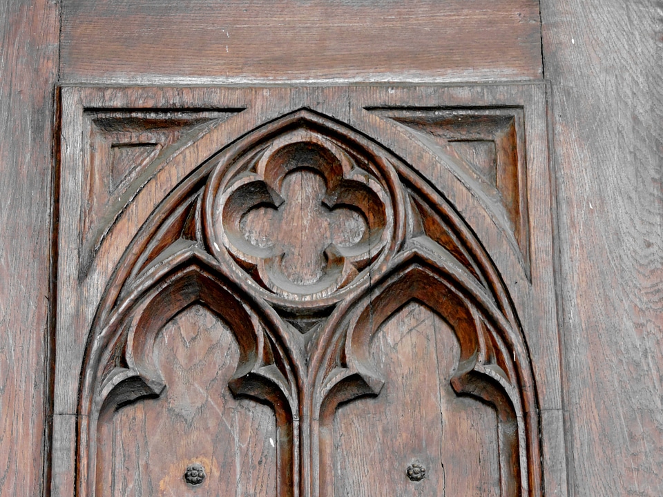Carving gothic handmade