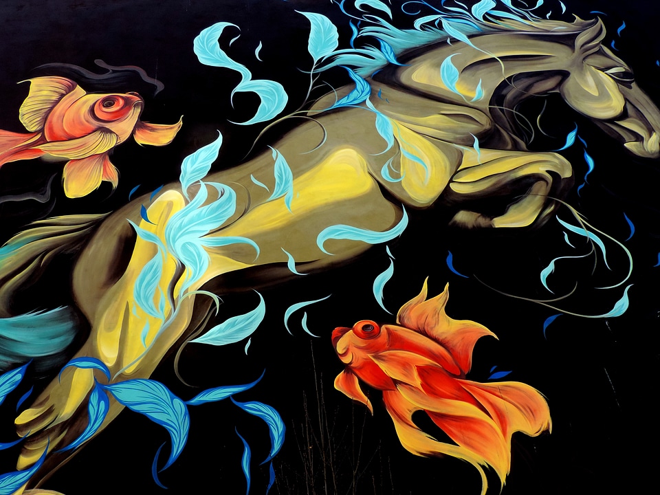 Fantasy fishes horse