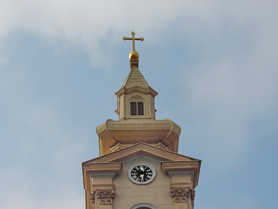 Chapel church tower gold photo