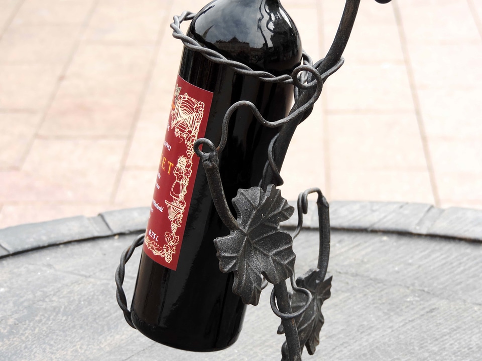 Bottle cast iron handmade