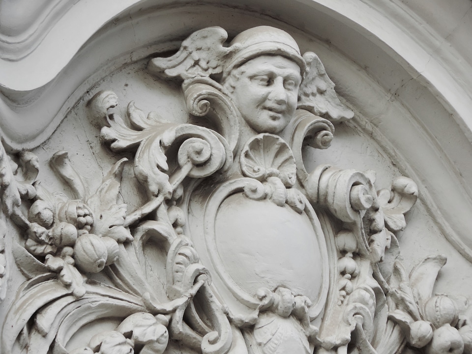 Angel baroque bust