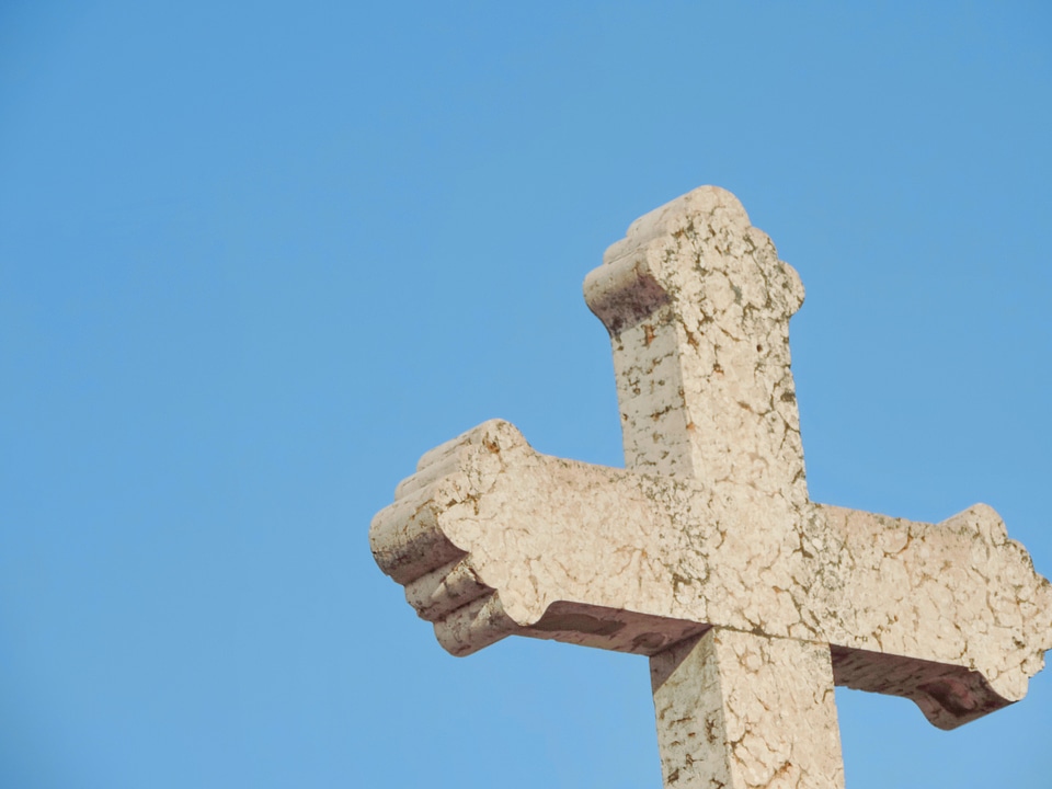 Byzantine cross marble
