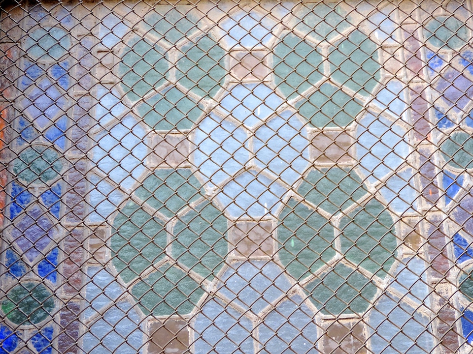 Cast Iron glass mosaic