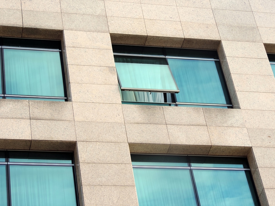 Window building reflection