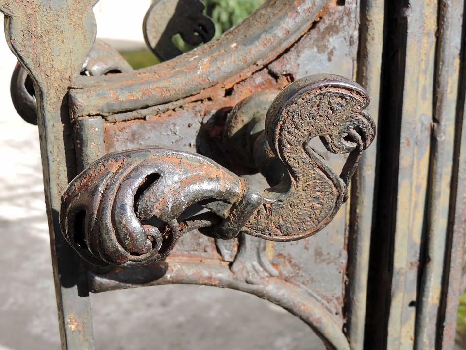 Cast Iron front door handmade