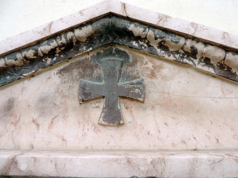 Cross gravestone orthodox