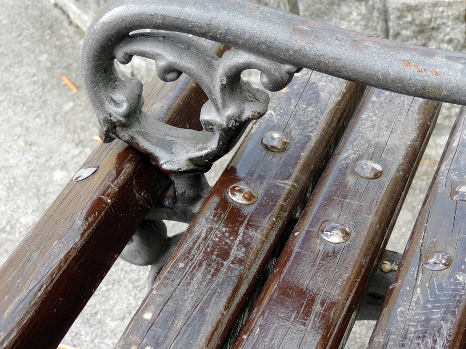 Bench cast iron furniture