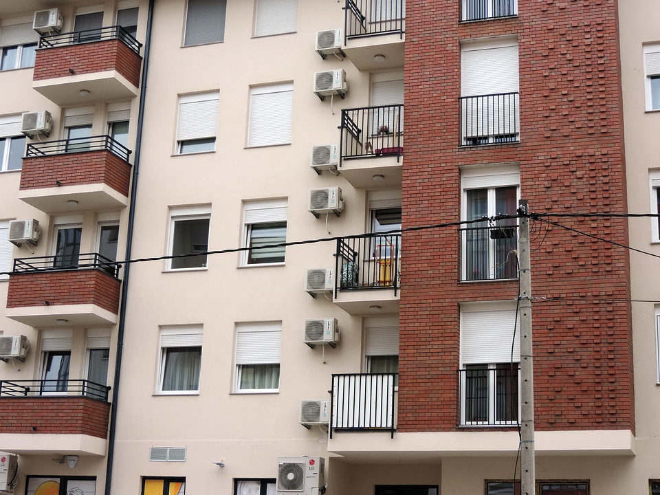 City balcony house photo