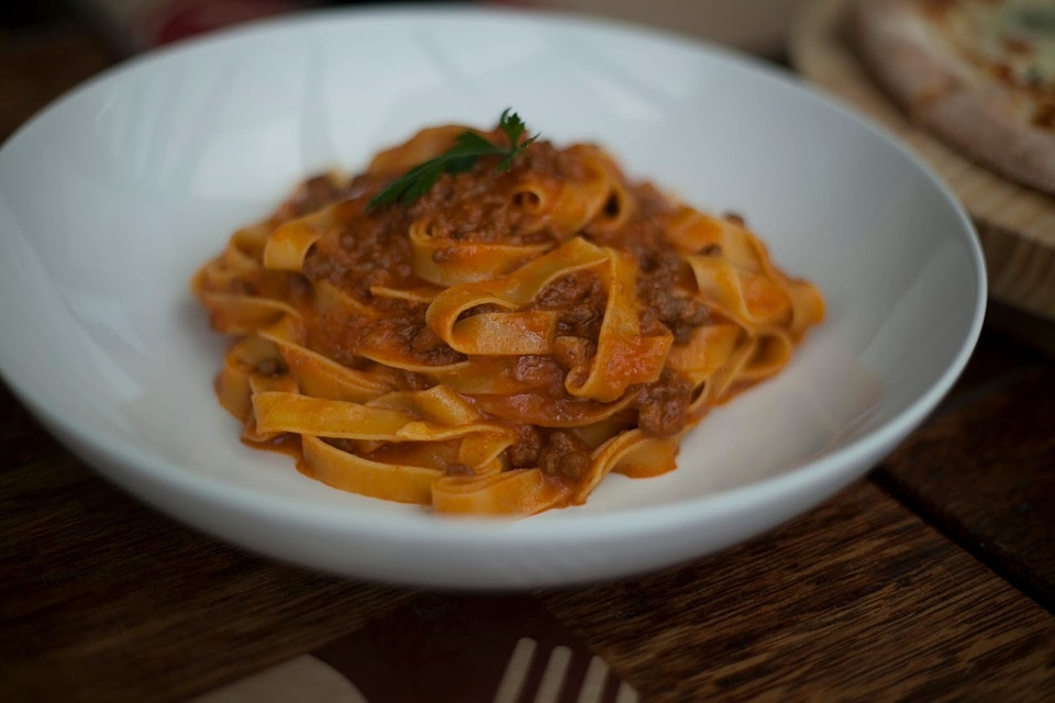 Noodles dinner plate