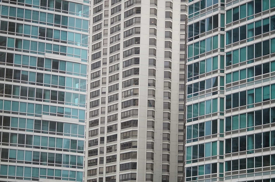 Downtown city architecture