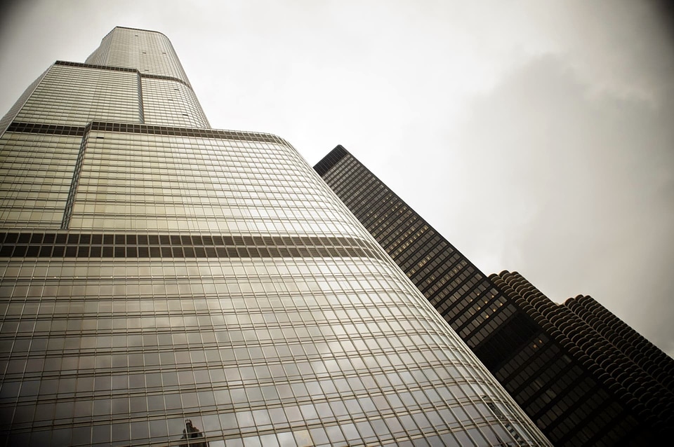 Perspective cloud architectural style photo