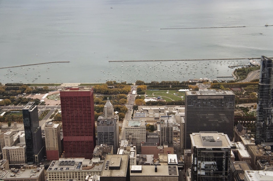 Panorama water skyscraper