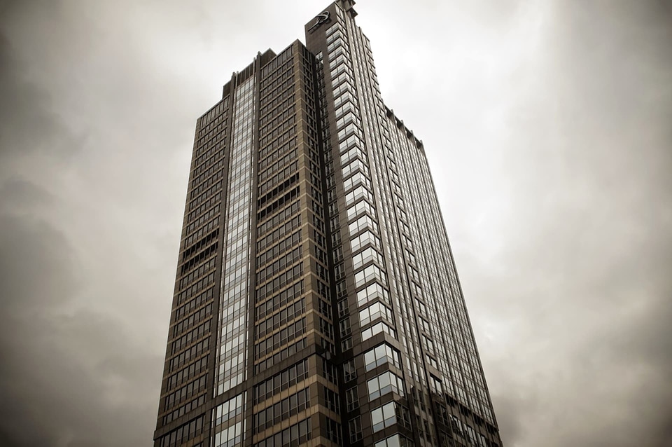 Grey tower building