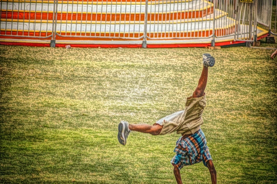 Sport grass competition