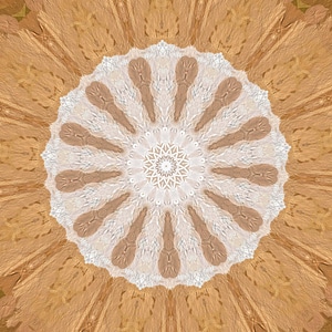 Arabesque circle pattern