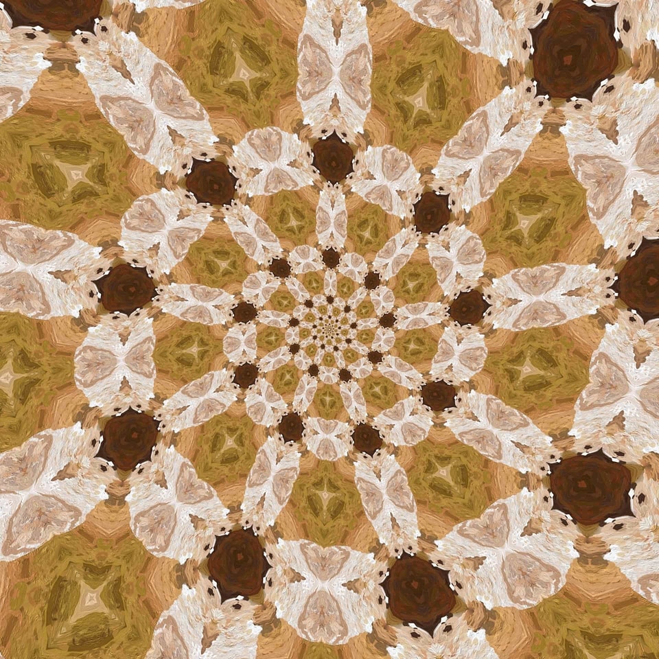 Arabesque baroque damask