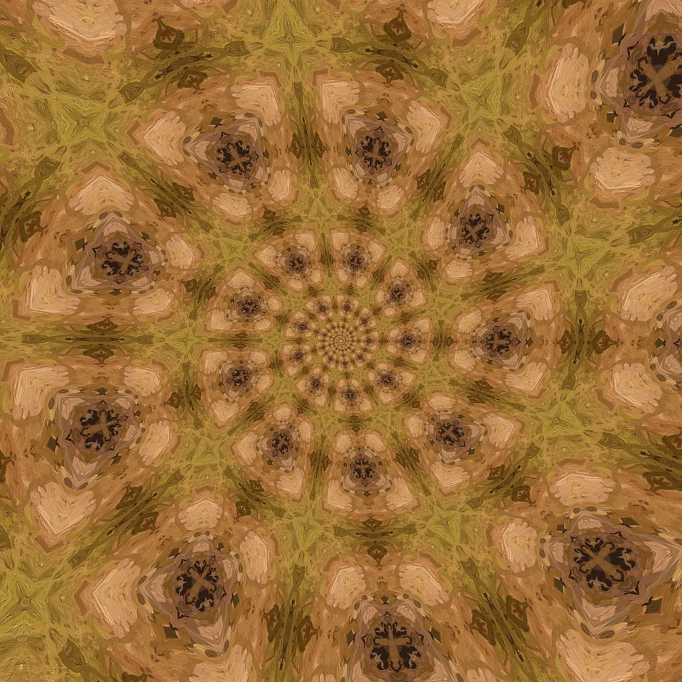 Abstract arabesque circle