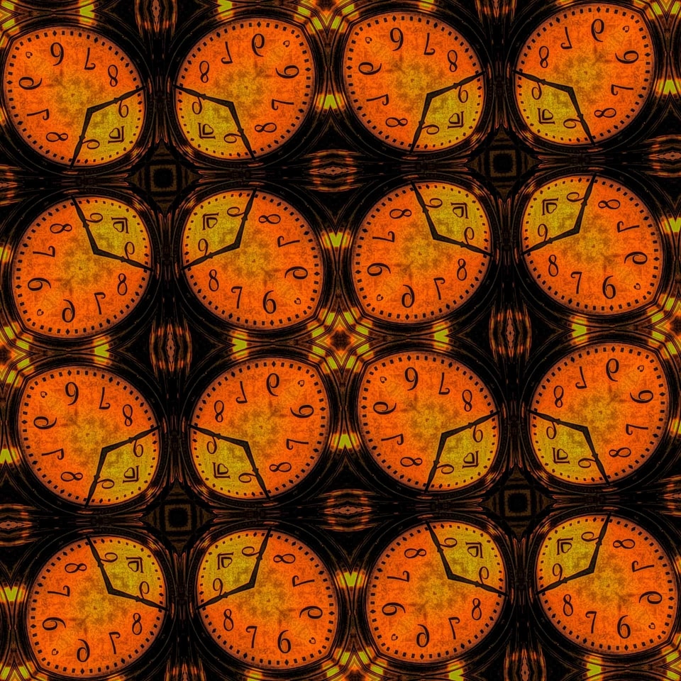 Timepiece time analog clock