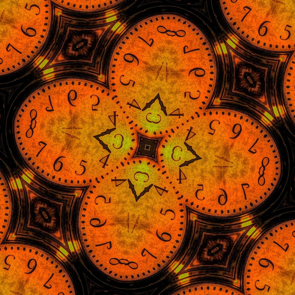 Hour abstract timepiece