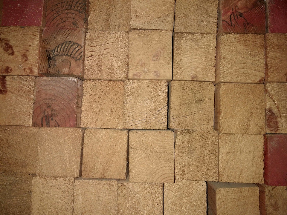 Brown carpentry cube