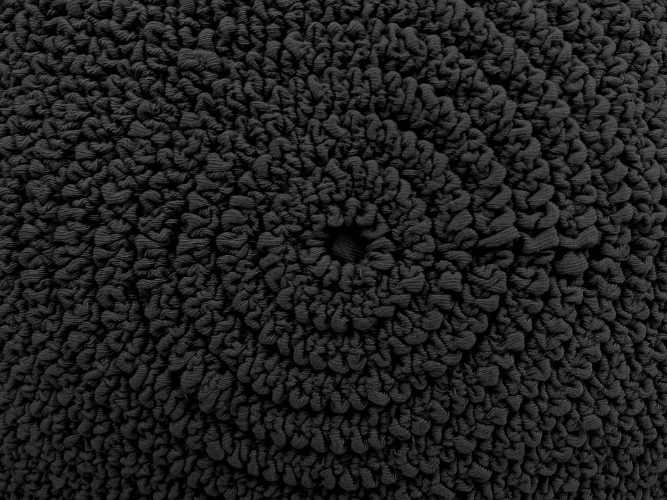 Black wool abstract