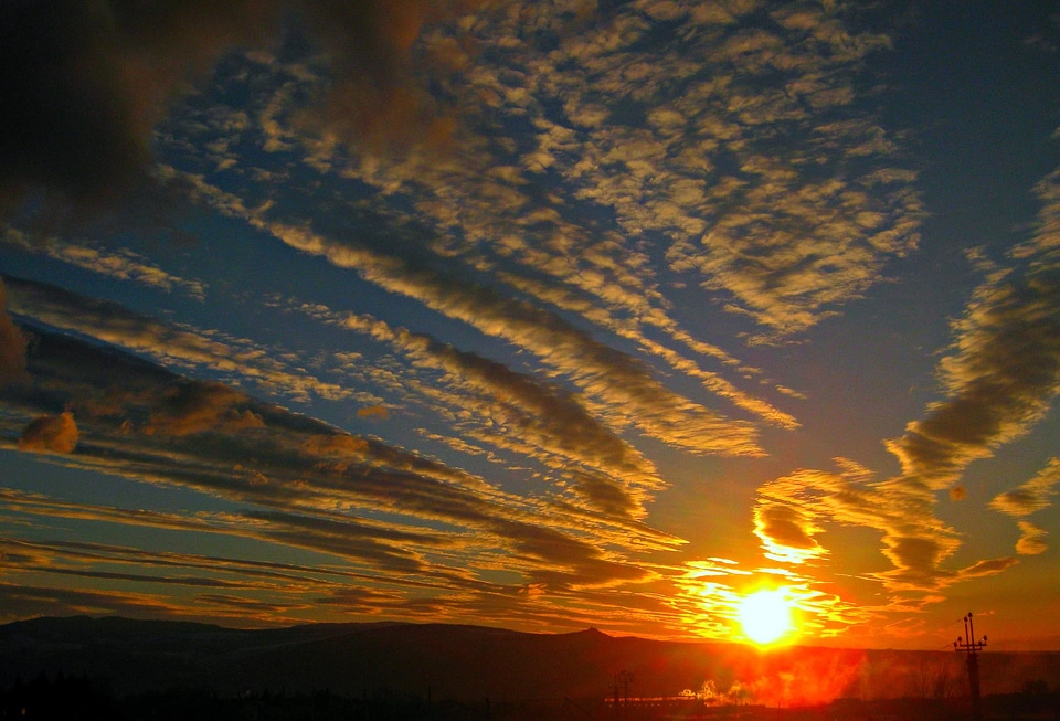 Sky clouds sun photo