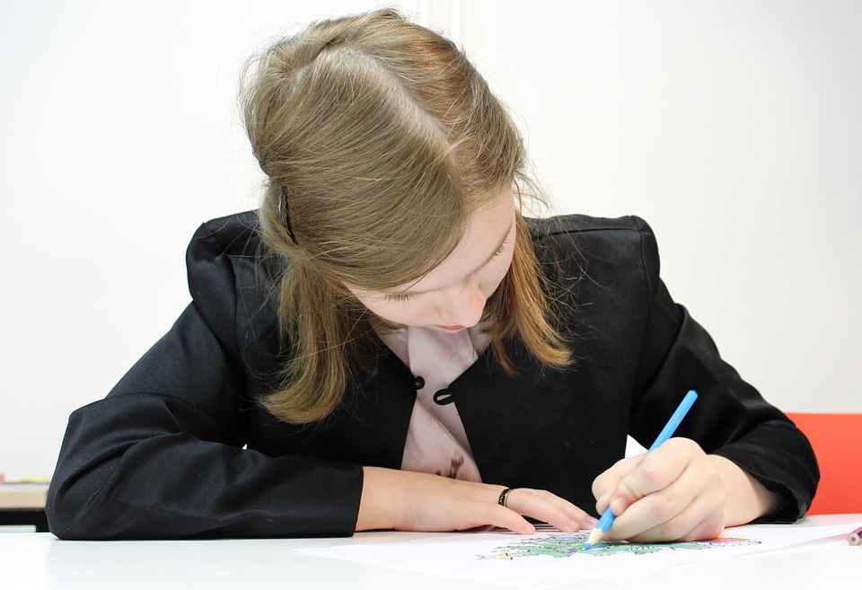 Businesswoman secretary writing