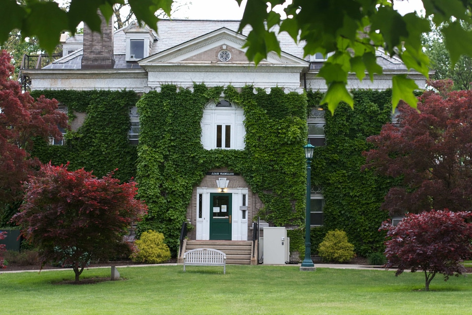 Exterior facade lawn
