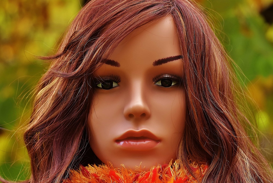 Doll attractive lips