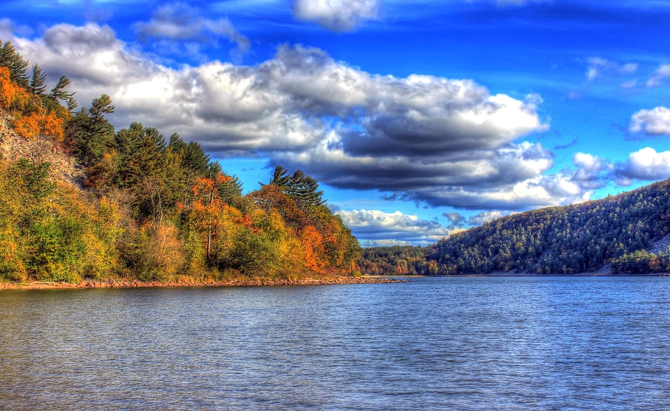 Lake sky shore photo