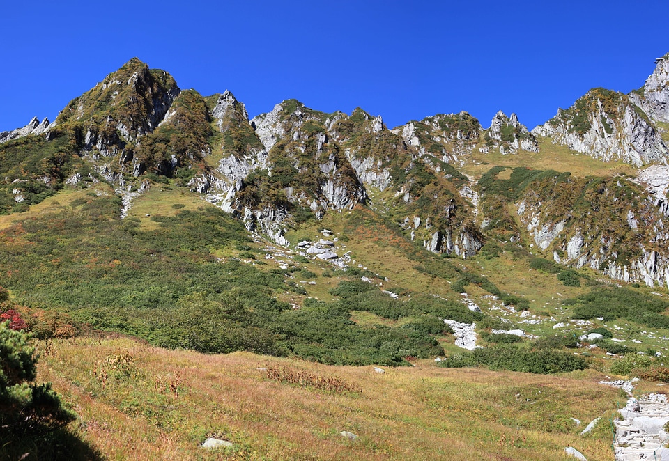 Mountain nature ascent