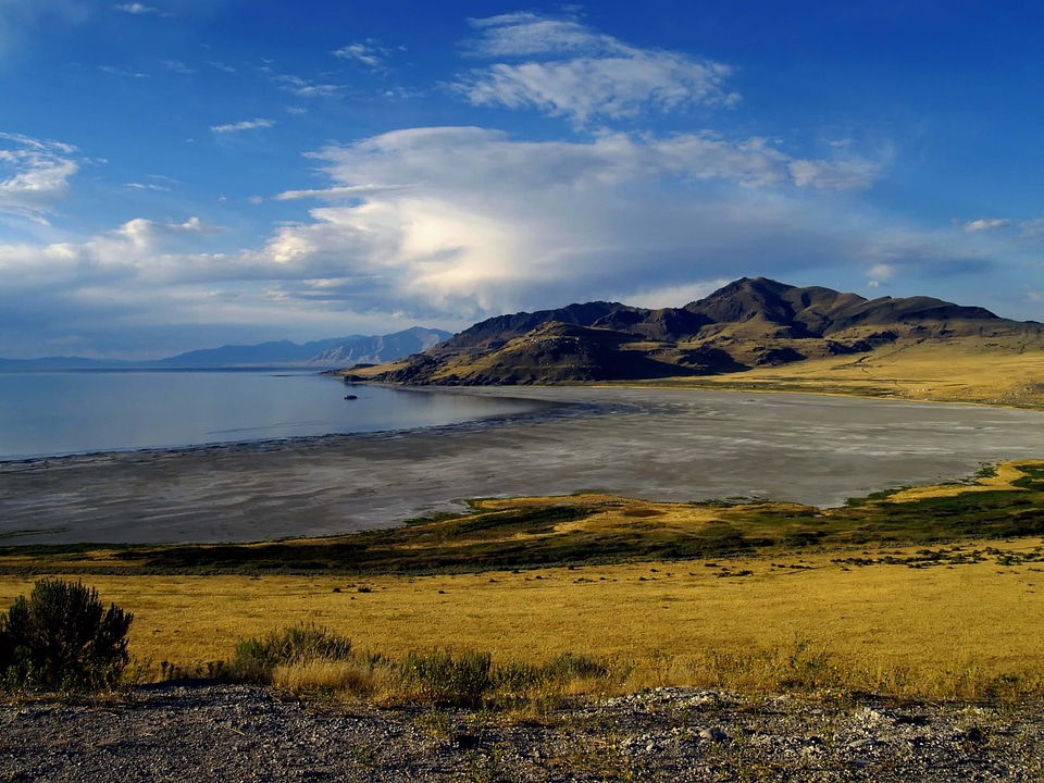 Landscape water shoreline photo