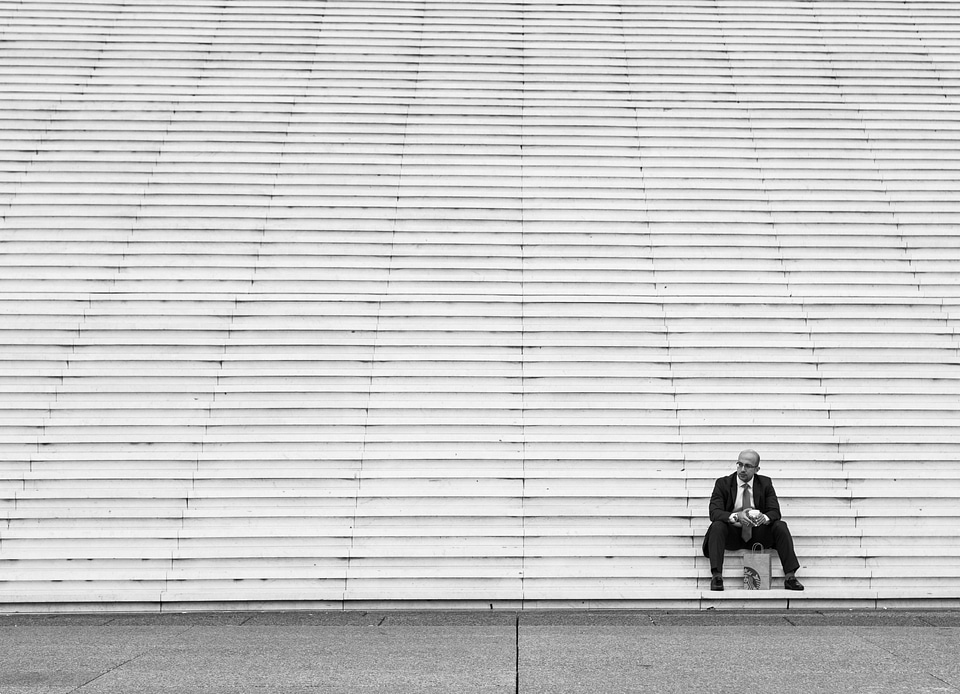 Business City businessman staircase