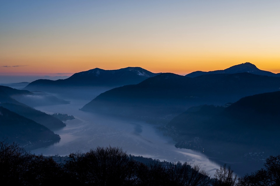 Sky mountain sunset