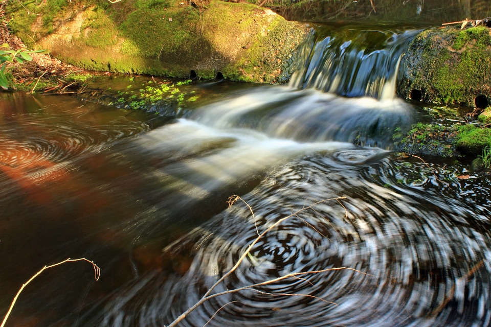 River waterfall nature photo