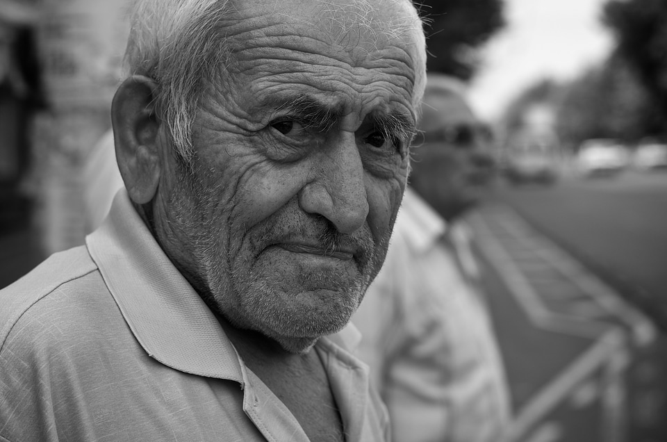 Grandfather elderly portrait