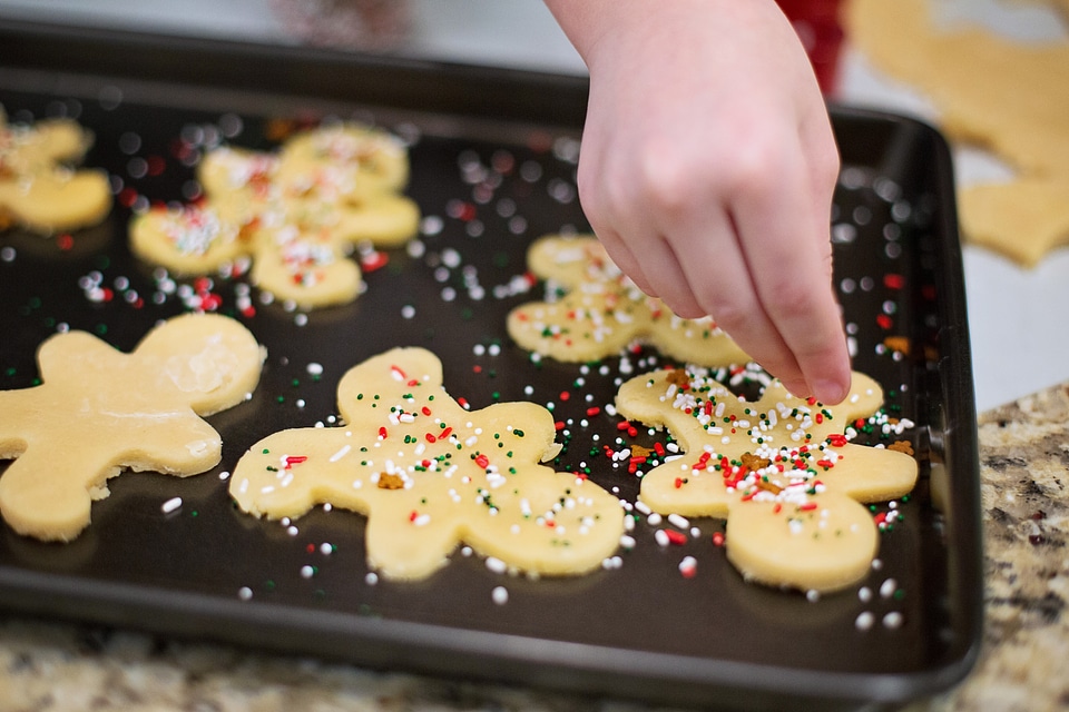 Christmas baking decorating sprinkles