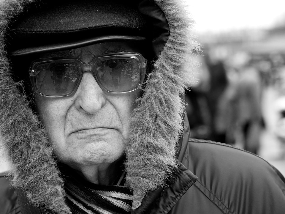 Eyeglasses sunglasses man