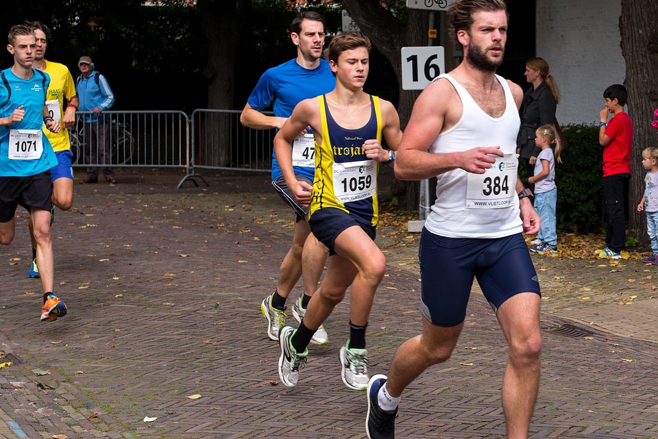 Race athlete foot race photo