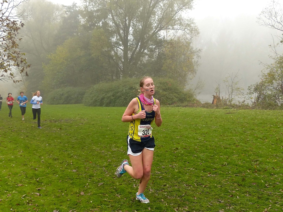 Marathon pretty girl athlete