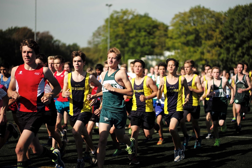 Competition athlete runner