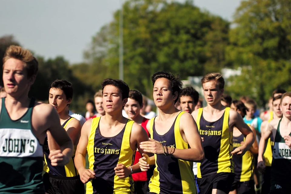 Marathon race way athlete