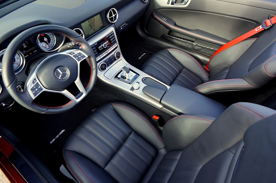 Dashboard expensive leather
