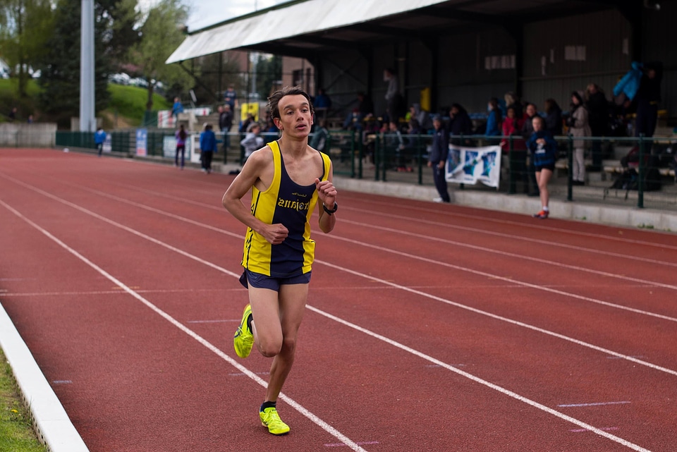 Competition marathon athlete