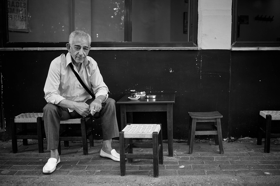 Chair elderly grandfather