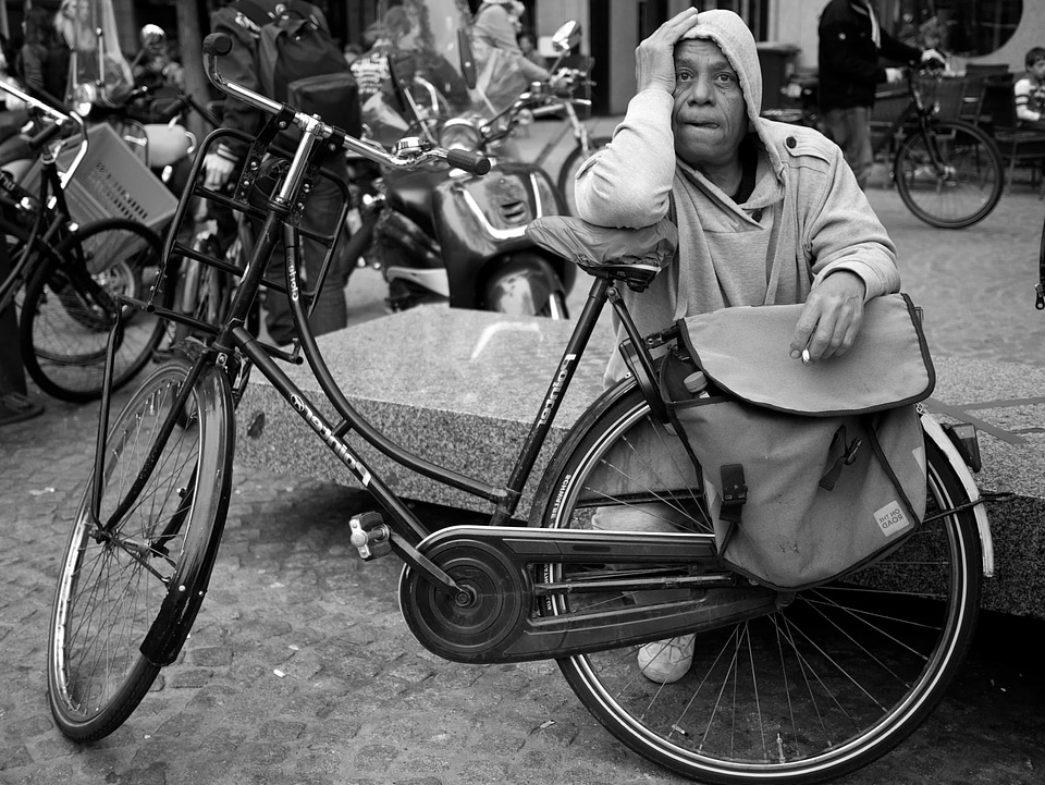 Bicycle bicycling man