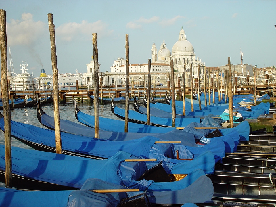 Gondolas venice italy