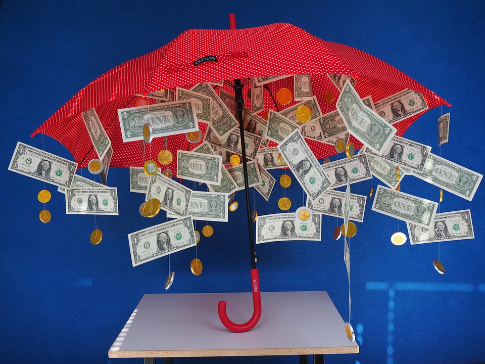 Umbrella gift ideas coins