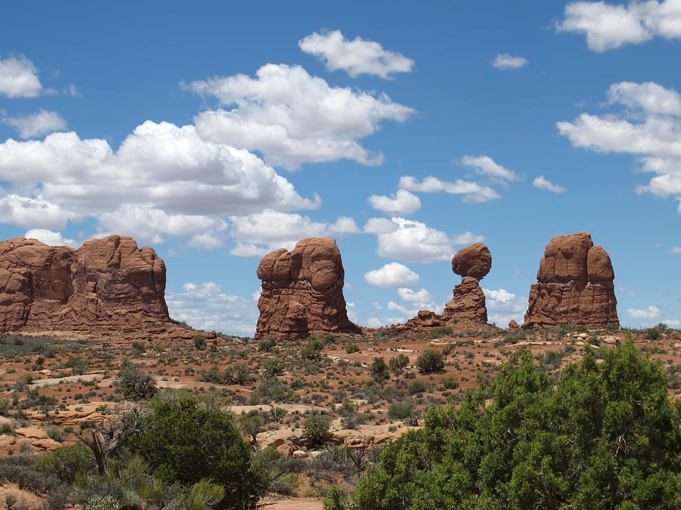 Blue Sky canyon cliff photo