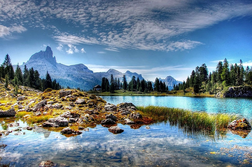 Basin beautiful photo big rocks